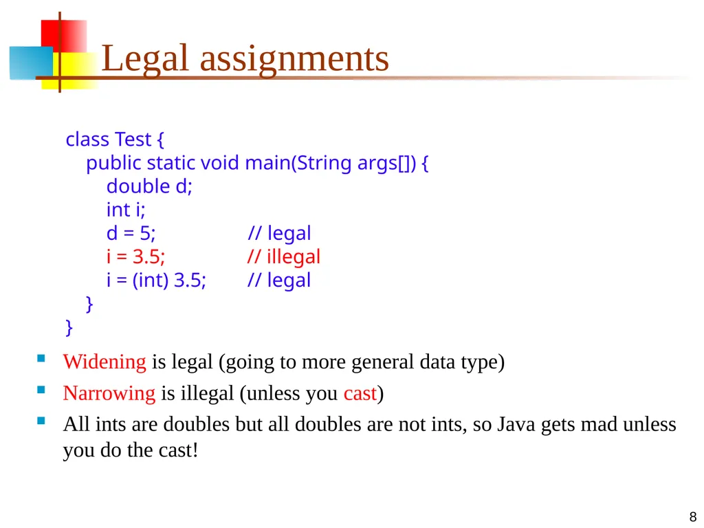 7-Apr-15 Polymorphism 2 Signatures In any - slide 8 of 26