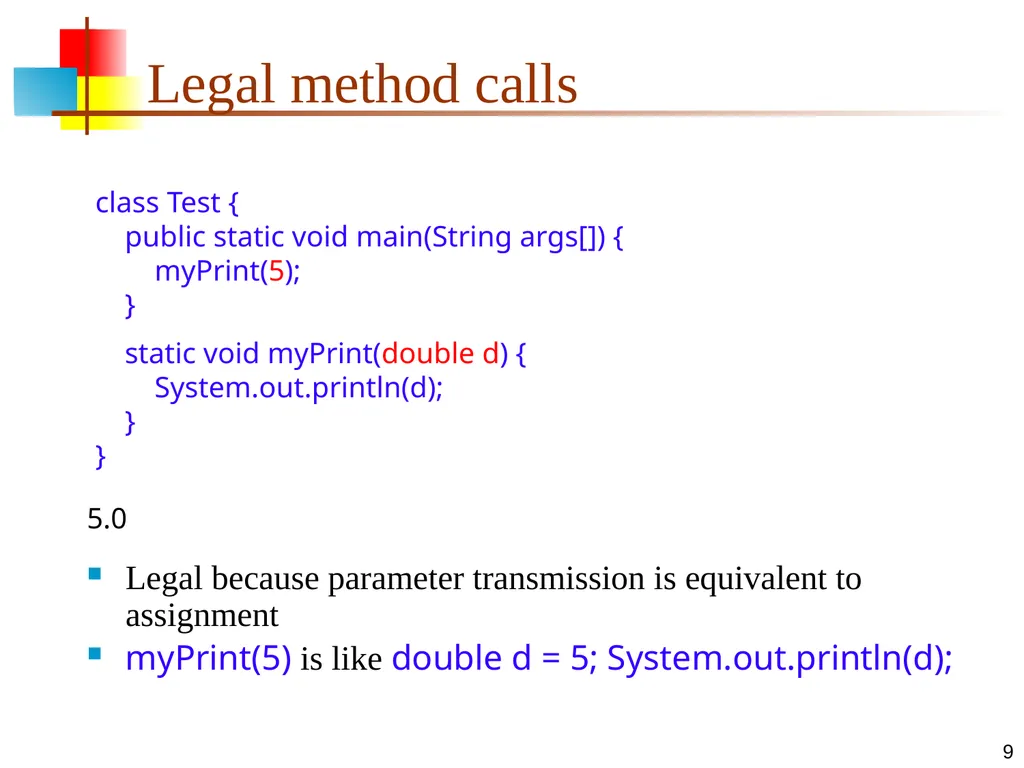 7-Apr-15 Polymorphism 2 Signatures In any - slide 9 of 26