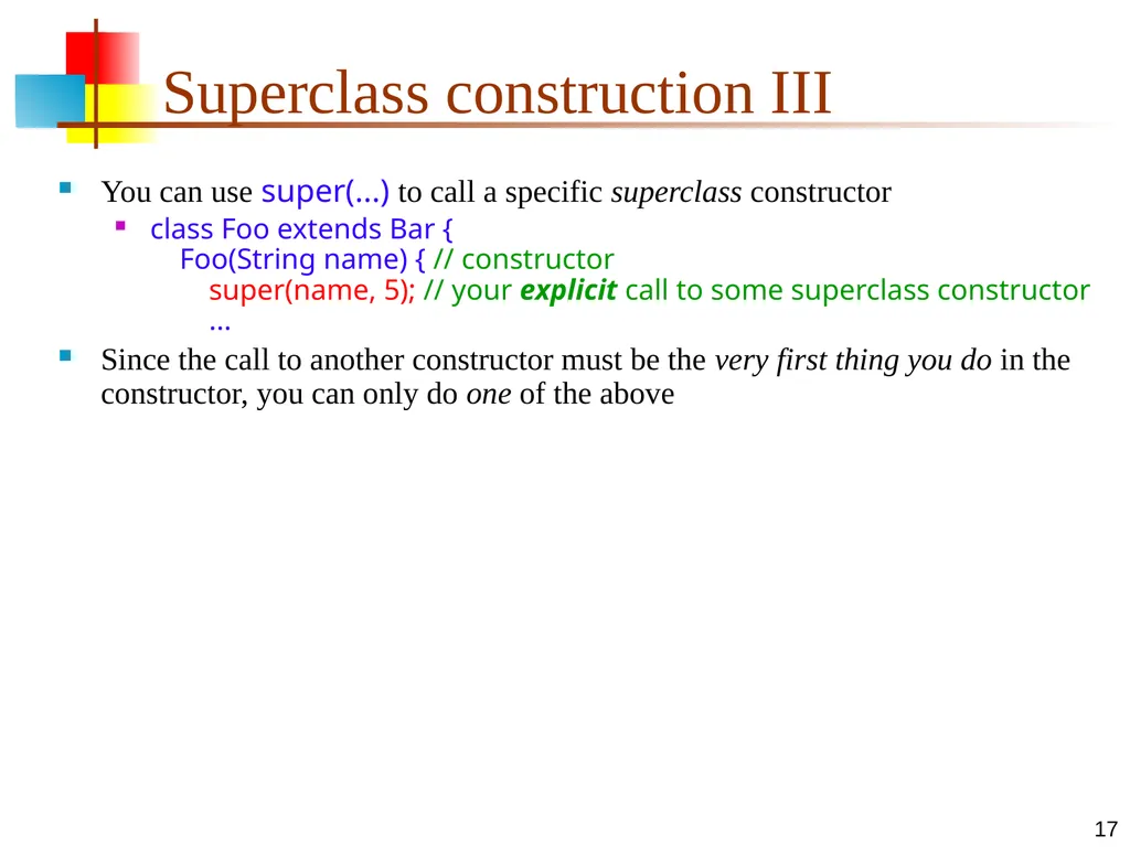 7-Apr-15 Polymorphism 2 Signatures In any - slide 17 of 26