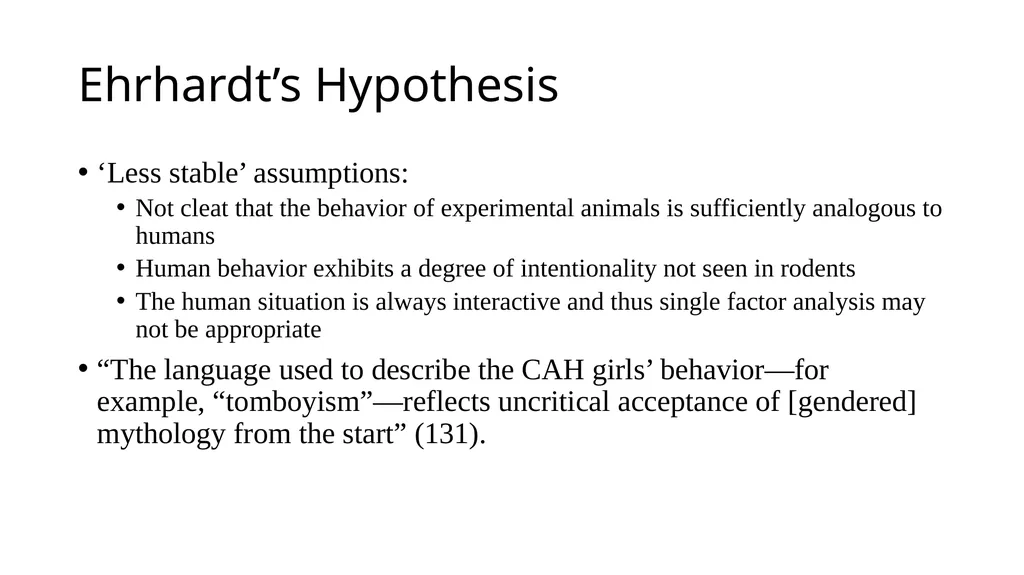 “Research on Sex Differences” Helen Longino - slide 18 of 21