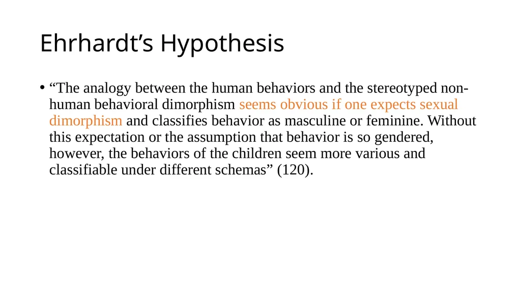 “Research on Sex Differences” Helen Longino - slide 19 of 21