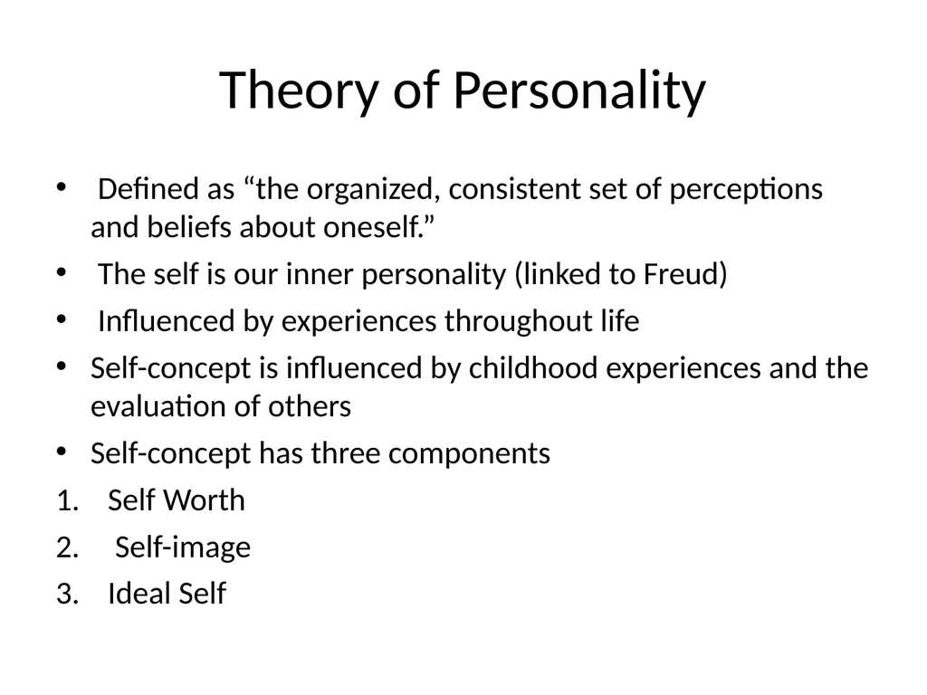 personality definitions The word'personality' - slide 32 of 45