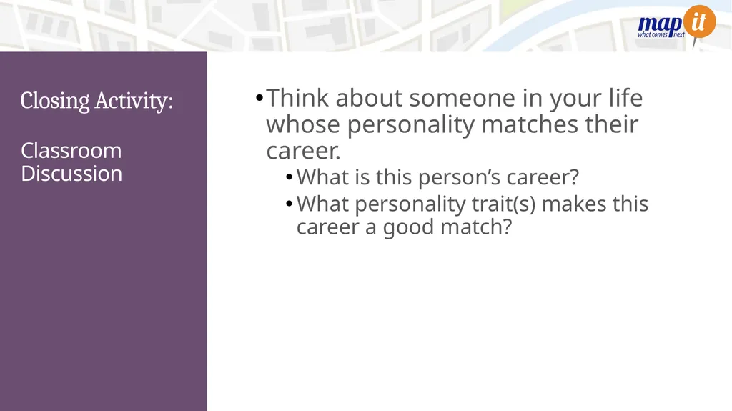 Personality Learning Objectives: Students will - slide 12 of 12