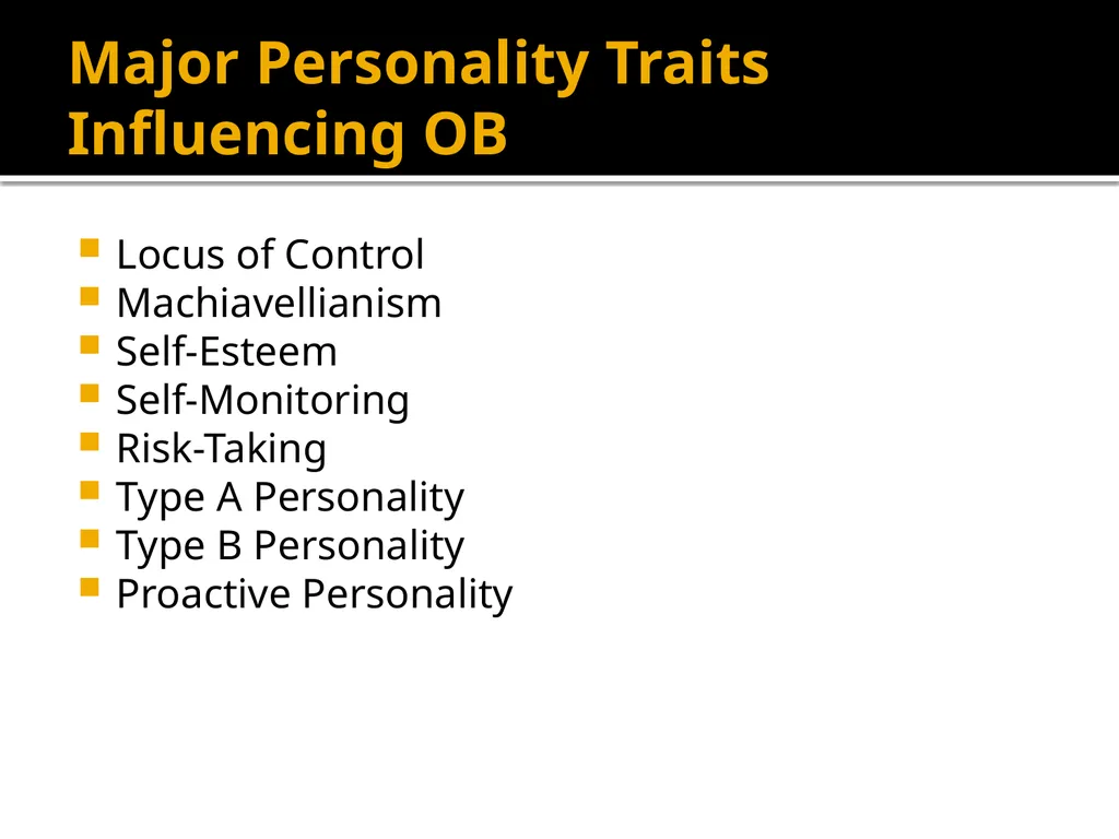 Personality UNIT-2 Personality & Consumer Behavior - slide 32 of 49