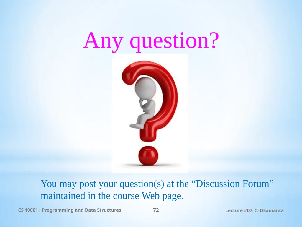 Debasis Samanta Computer Science & Engineering - slide 72 of 75