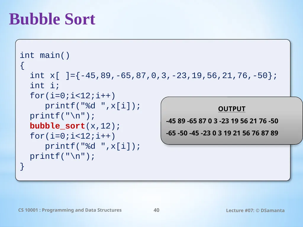 Debasis Samanta Computer Science & Engineering - slide 40 of 75