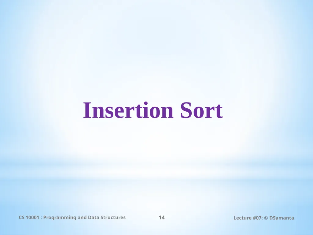 Debasis Samanta Computer Science & Engineering - slide 14 of 75