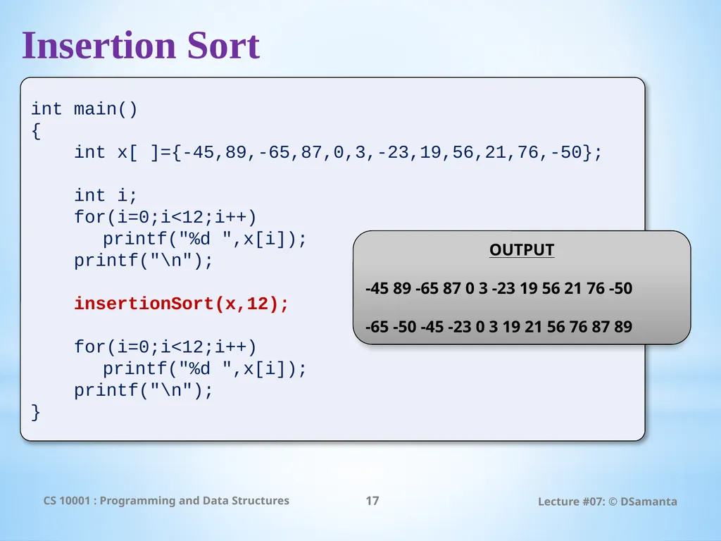Debasis Samanta Computer Science & Engineering - slide 17 of 75