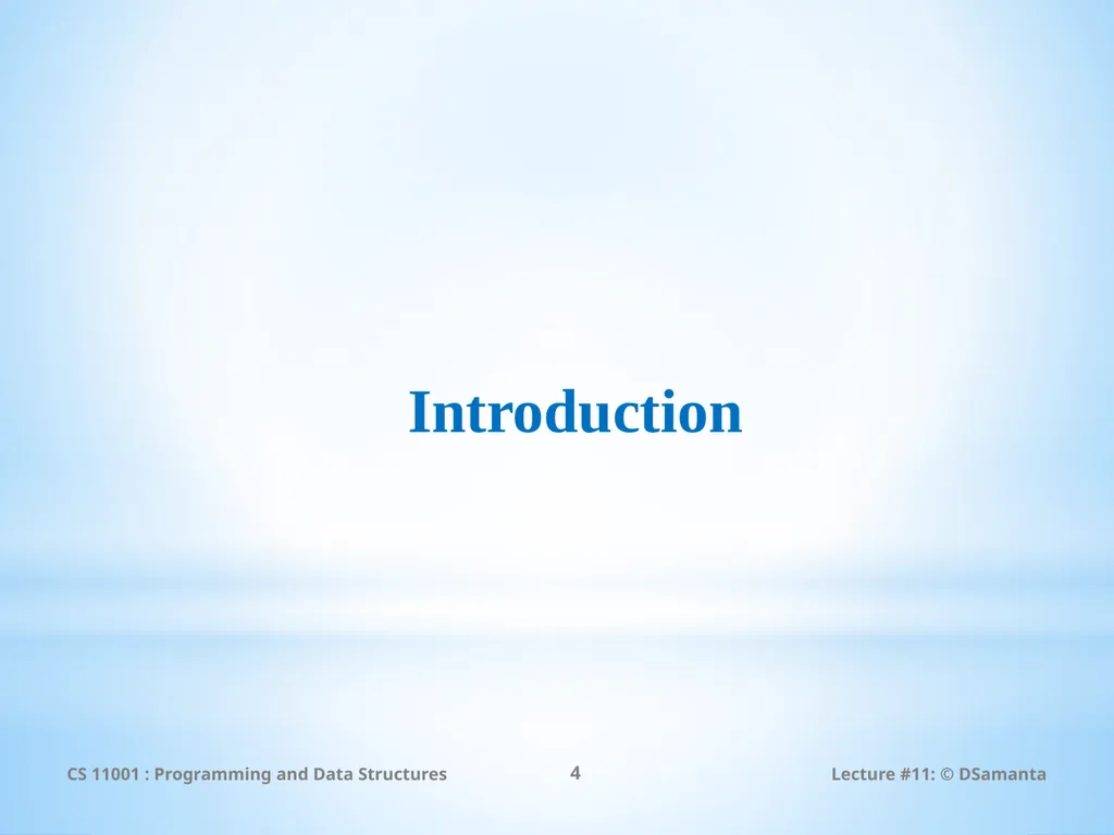 Debasis Samanta Computer Science & Engineering - slide 4 of 75