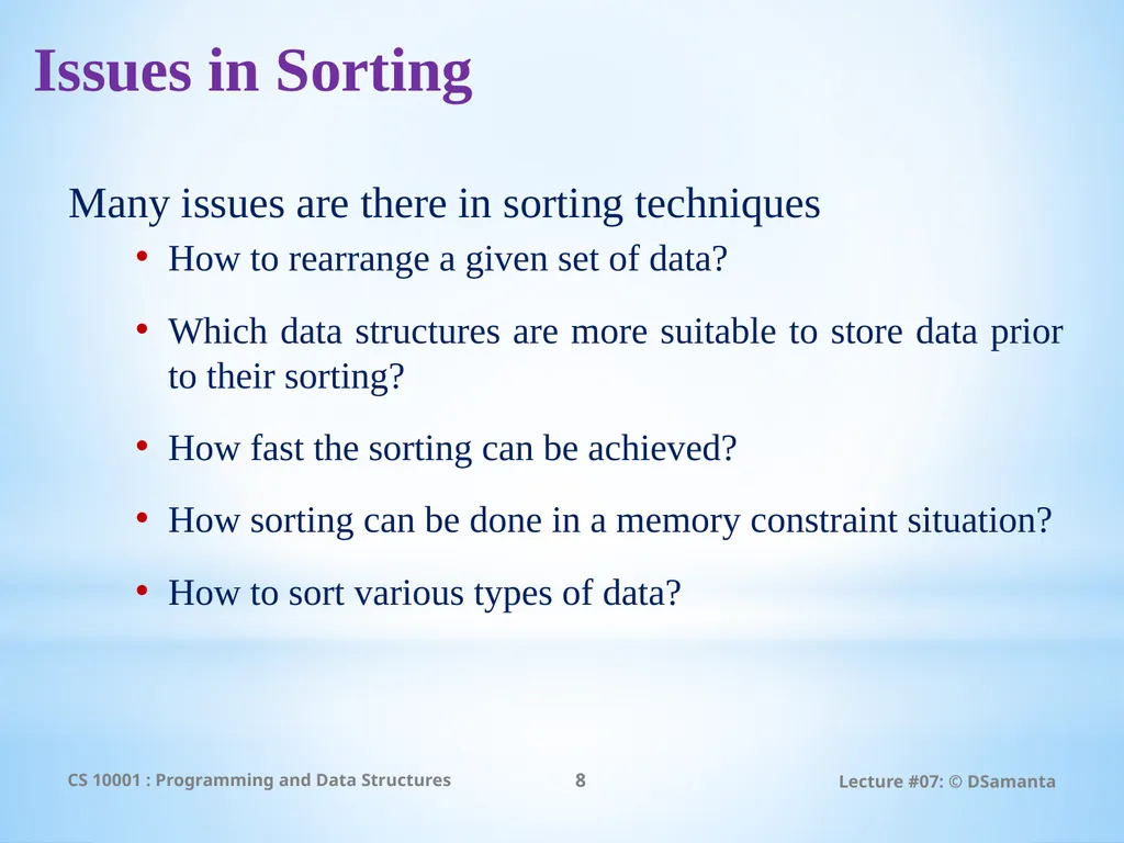 Debasis Samanta Computer Science & Engineering - slide 8 of 75