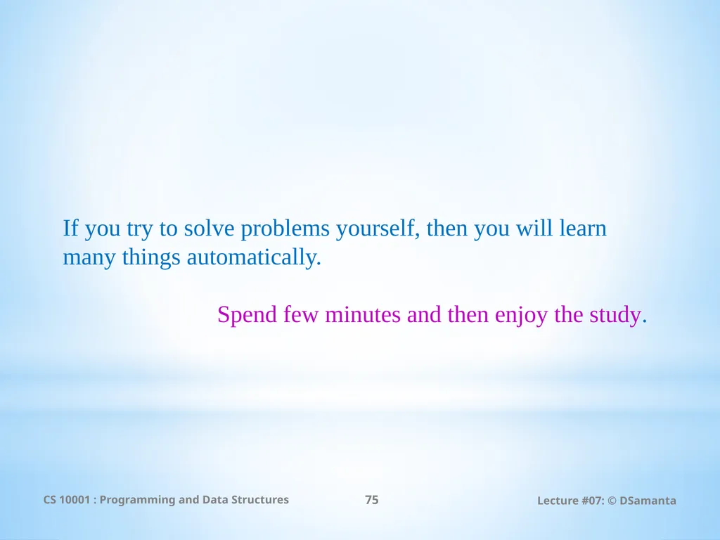 Debasis Samanta Computer Science & Engineering - slide 75 of 75