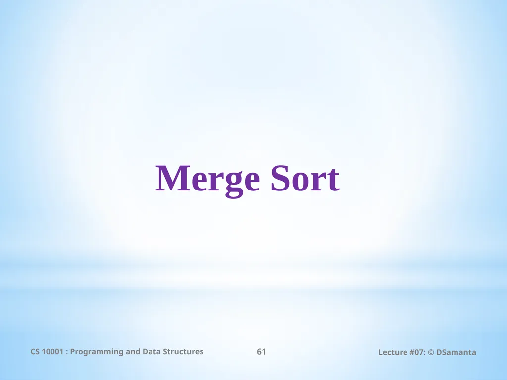 Debasis Samanta Computer Science & Engineering - slide 61 of 75