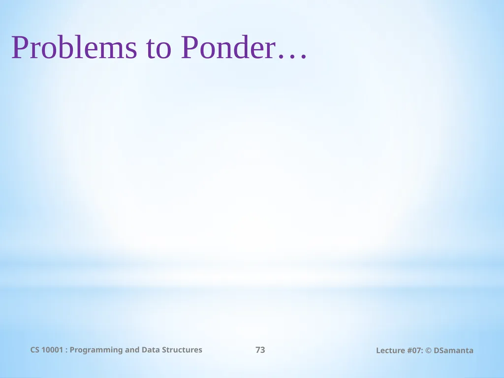 Debasis Samanta Computer Science & Engineering - slide 73 of 75