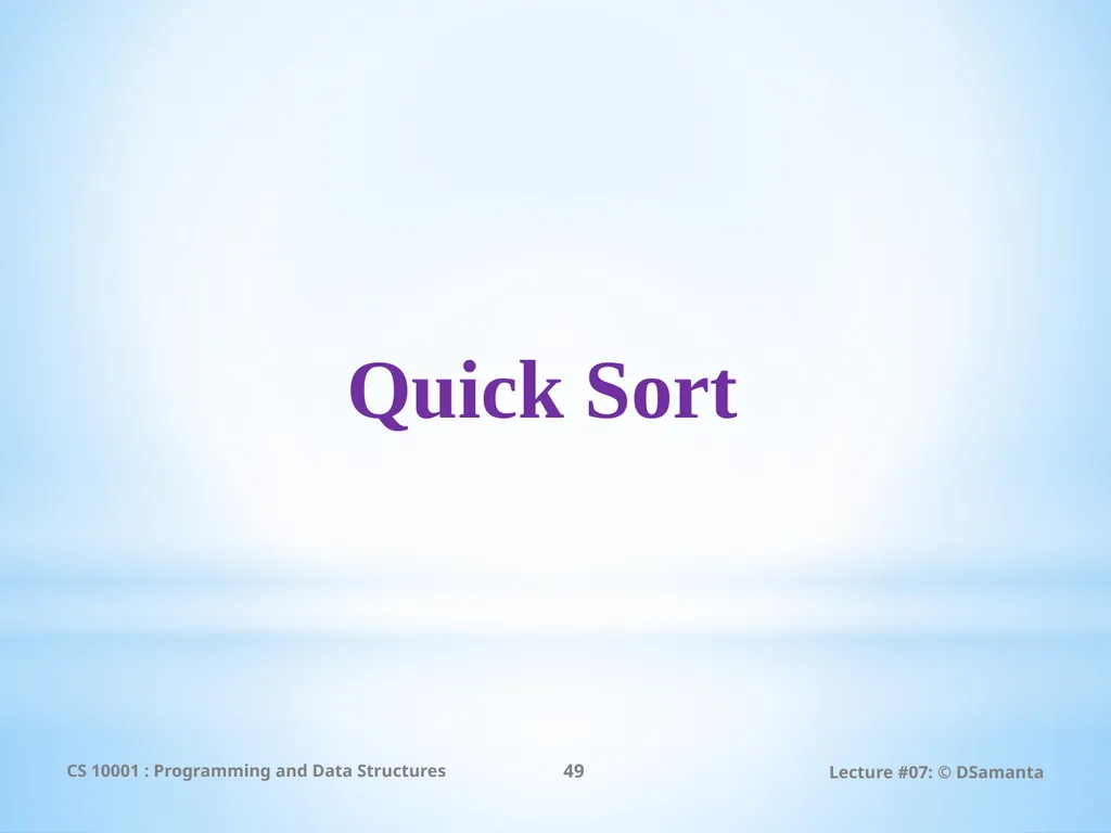 Debasis Samanta Computer Science & Engineering - slide 49 of 75