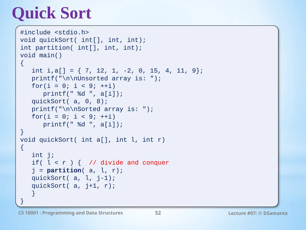 Debasis Samanta Computer Science & Engineering - slide 52 of 75