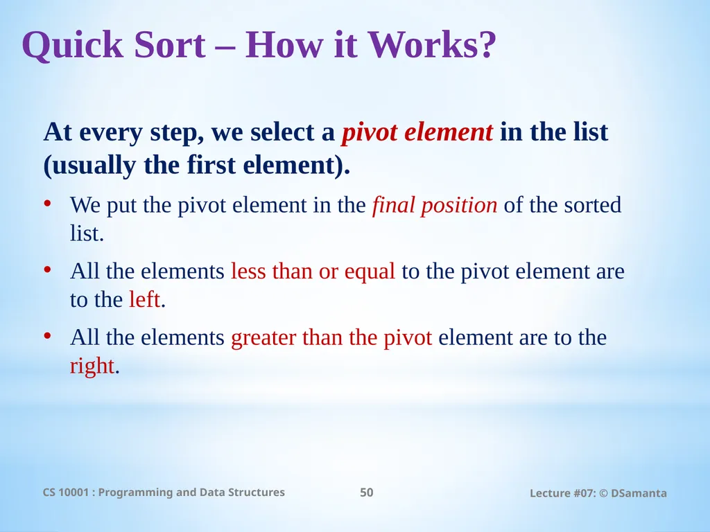 Debasis Samanta Computer Science & Engineering - slide 50 of 75