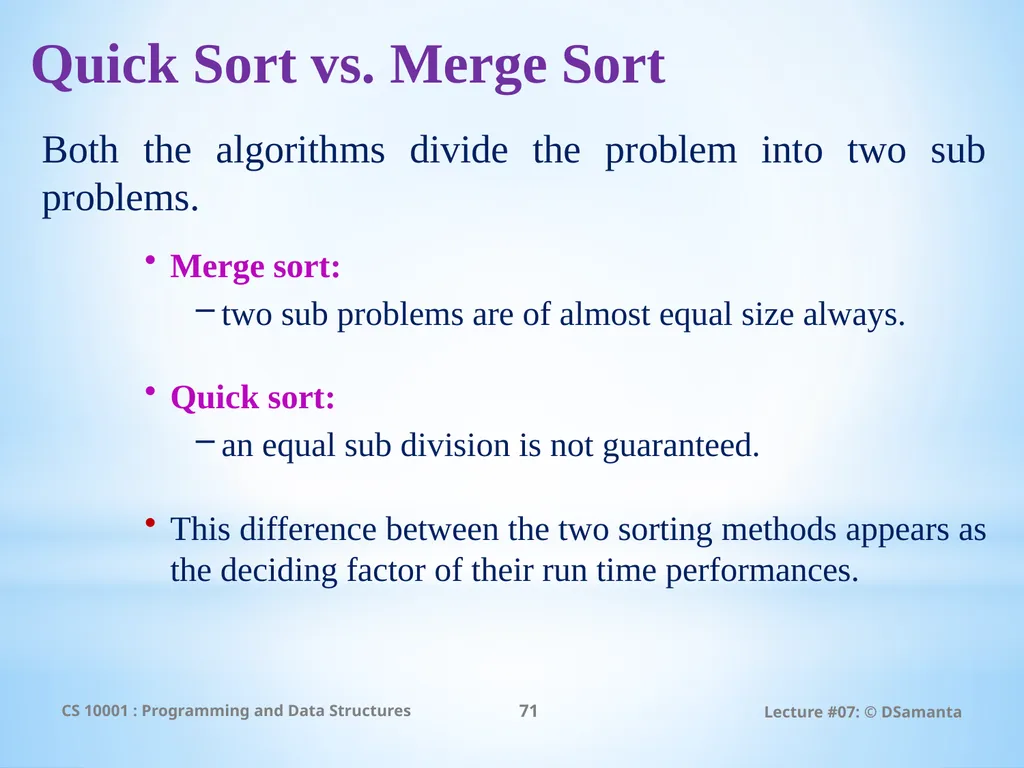 Debasis Samanta Computer Science & Engineering - slide 71 of 75