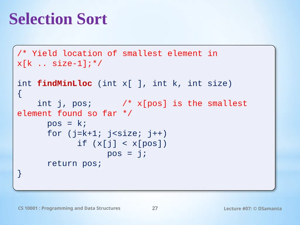 Debasis Samanta Computer Science & Engineering - slide 27 of 75