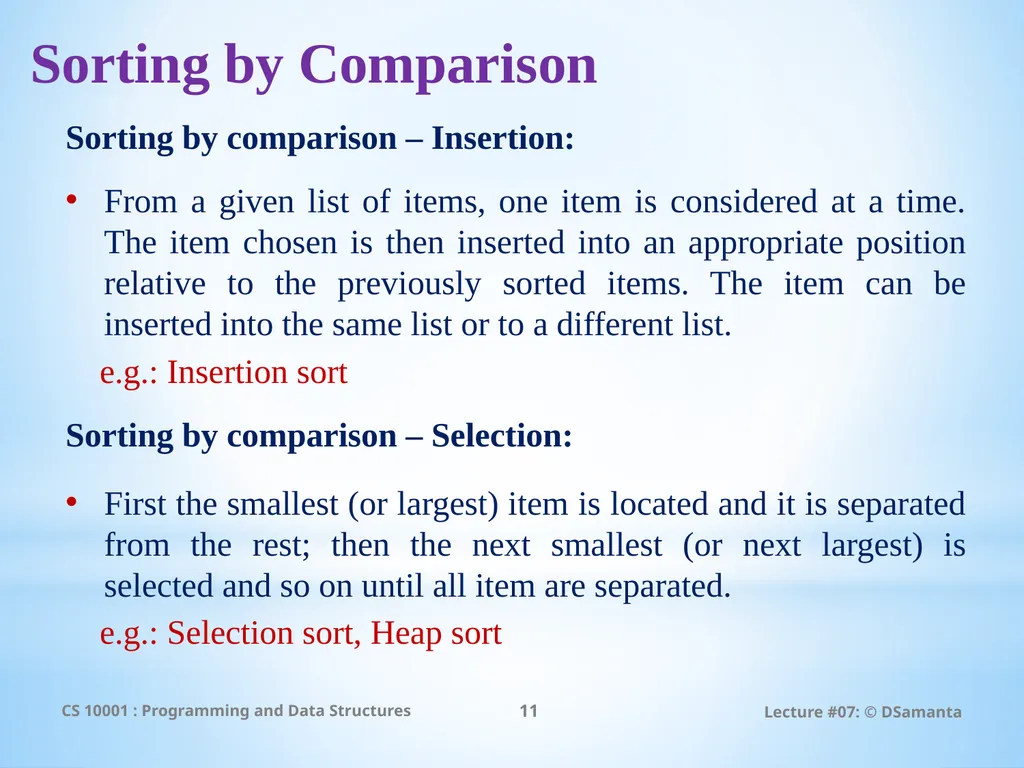 Debasis Samanta Computer Science & Engineering - slide 11 of 75