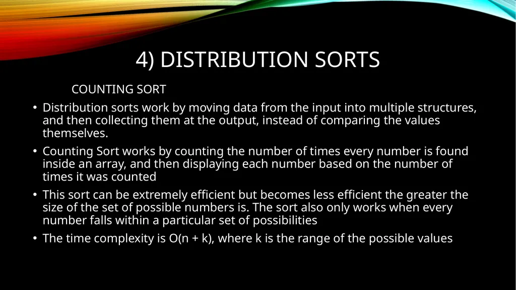 SORTING OVERVIEW 1) Why do we need sorting - slide 13 of 17