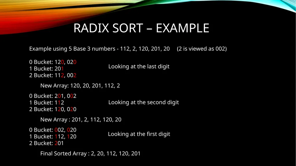 SORTING OVERVIEW 1) Why do we need sorting - slide 16 of 17