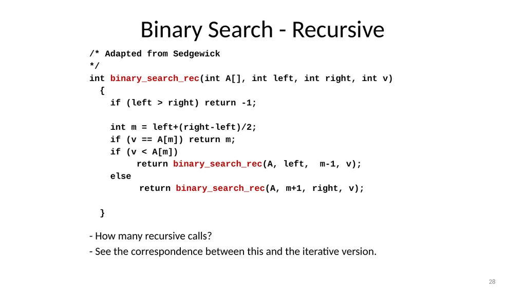 Sorting Algorithms Properties Insertion Sort - slide 28 of 34