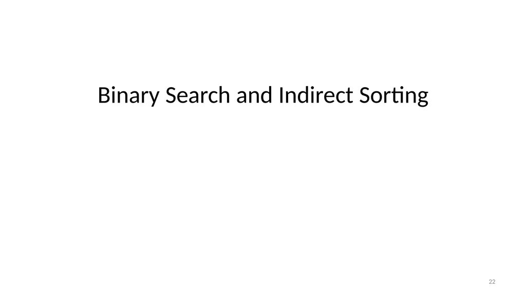 Sorting Algorithms Properties Insertion Sort - slide 22 of 34