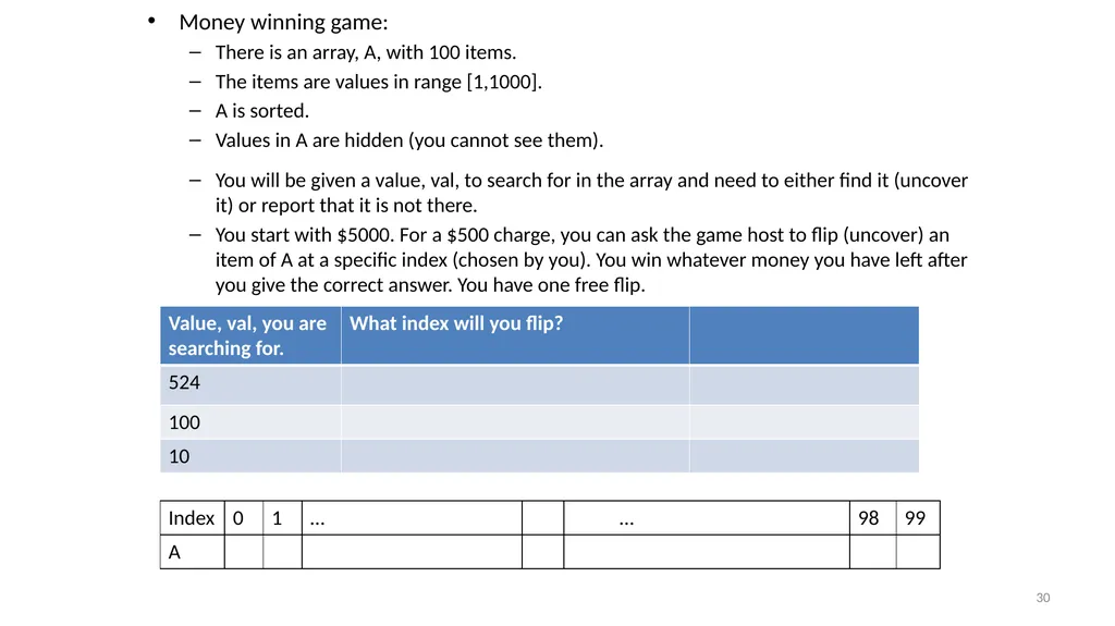 Sorting Algorithms Properties Insertion Sort - slide 30 of 34