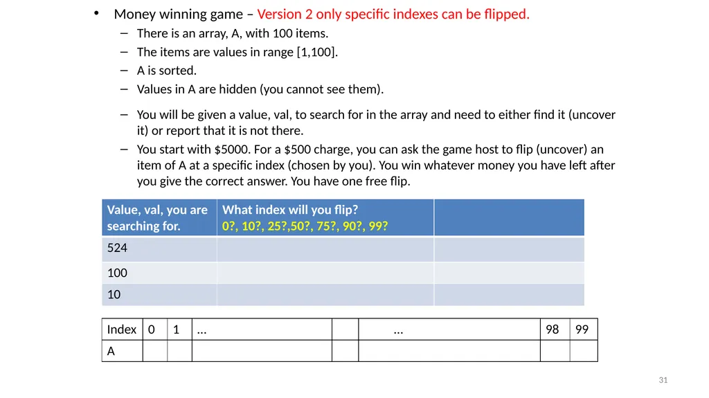 Sorting Algorithms Properties Insertion Sort - slide 31 of 34