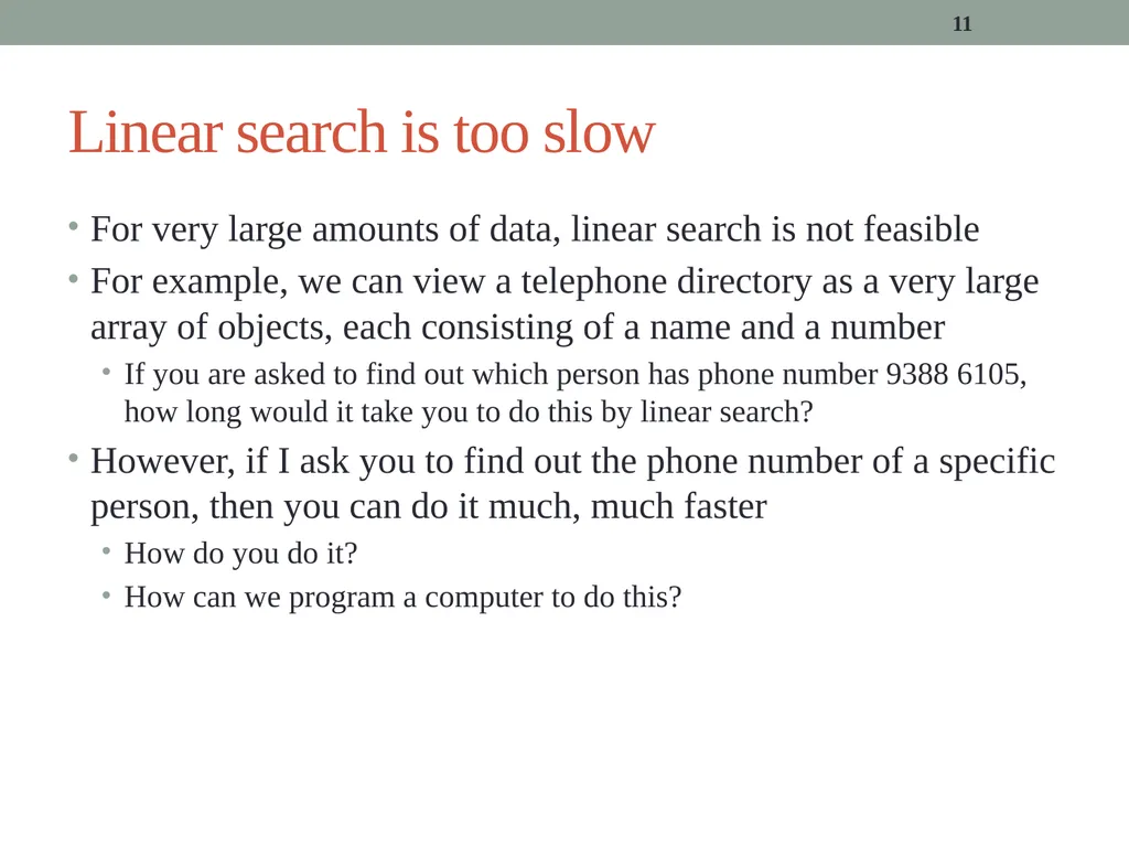 algorithms (SORTING) CITS1001 Listen to the sound - slide 11 of 67