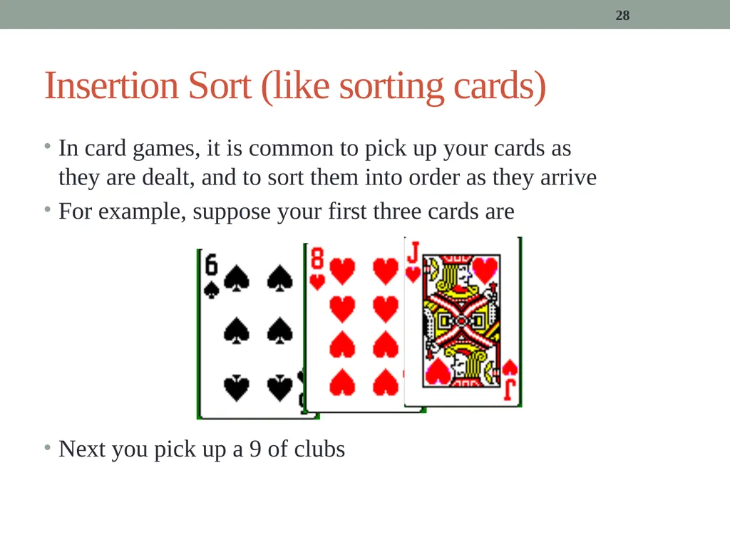 algorithms (SORTING) CITS1001 Listen to the sound - slide 28 of 67