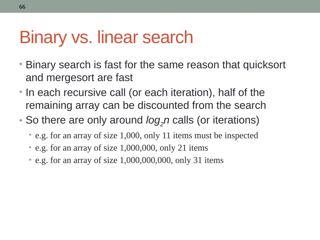 algorithms (SORTING) CITS1001 Listen to the sound - slide 66 of 67