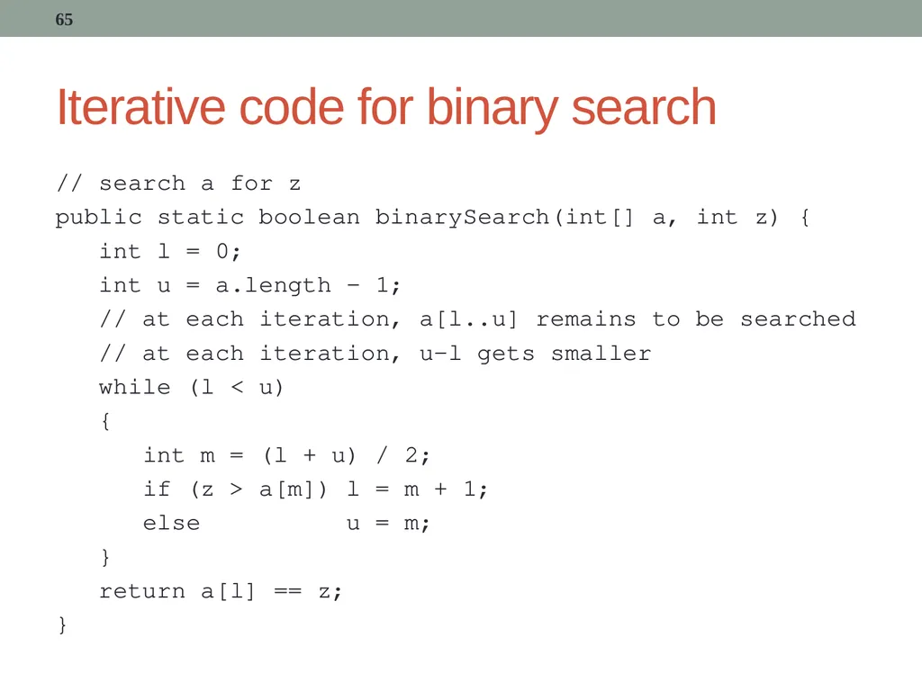 algorithms (SORTING) CITS1001 Listen to the sound - slide 65 of 67