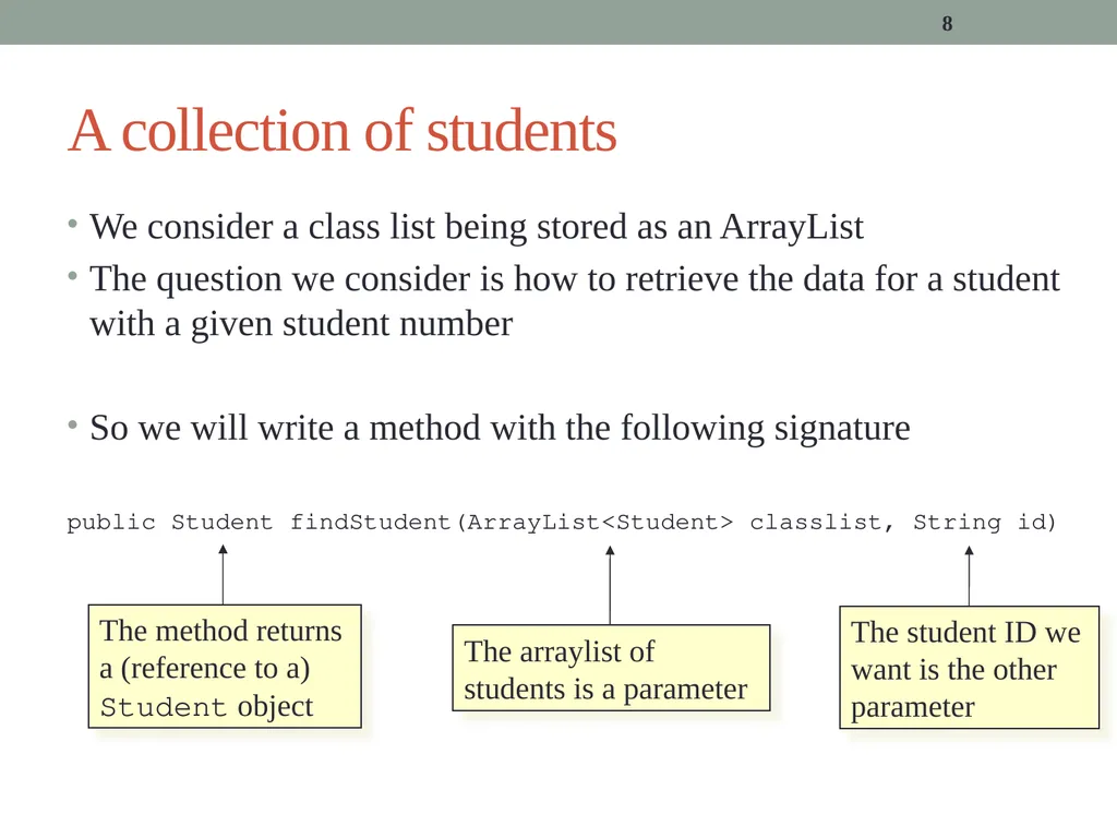 algorithms (SORTING) CITS1001 Listen to the sound - slide 8 of 67