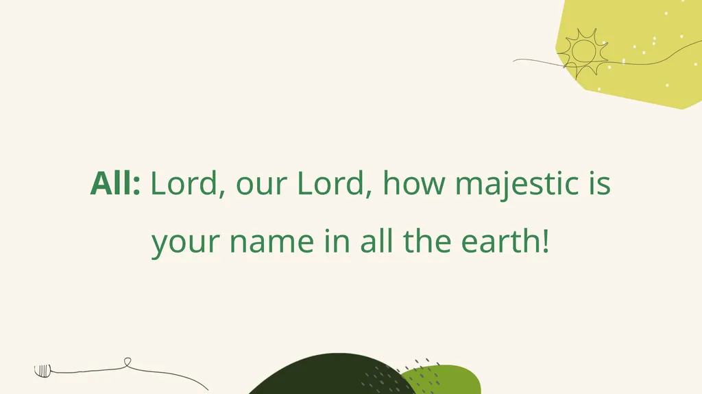A Prayer for Spring A responsive prayer based on - slide 10 of 24