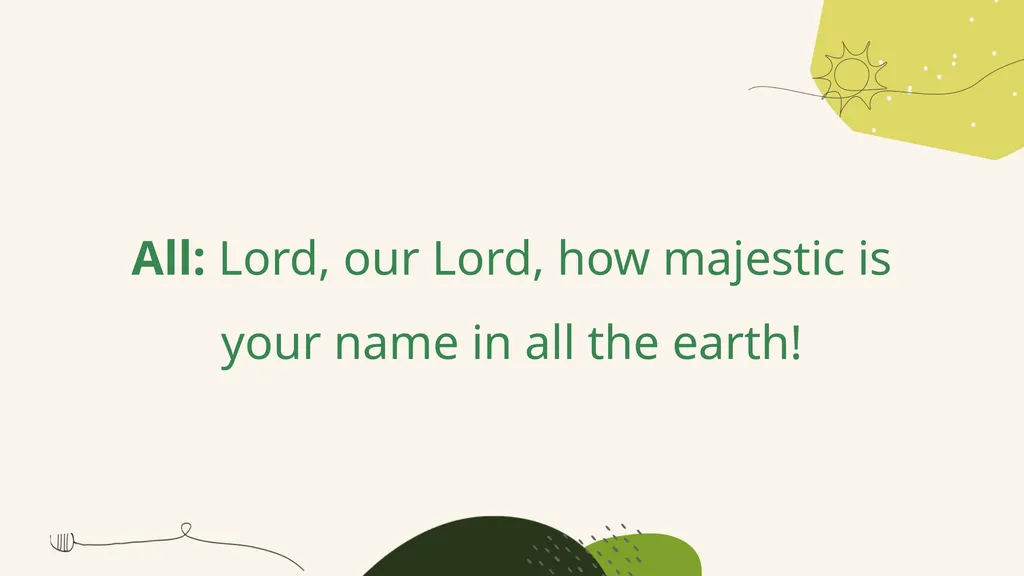 A Prayer for Spring A responsive prayer based on - slide 16 of 24