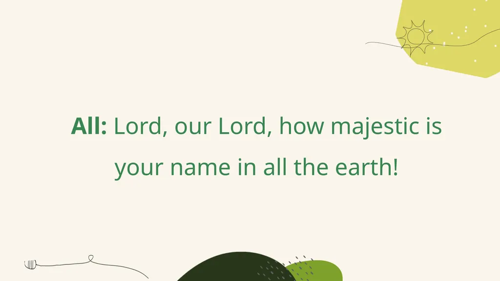 A Prayer for Spring A responsive prayer based on - slide 18 of 24