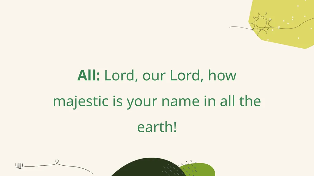 A Prayer for Spring A responsive prayer based on - slide 6 of 24