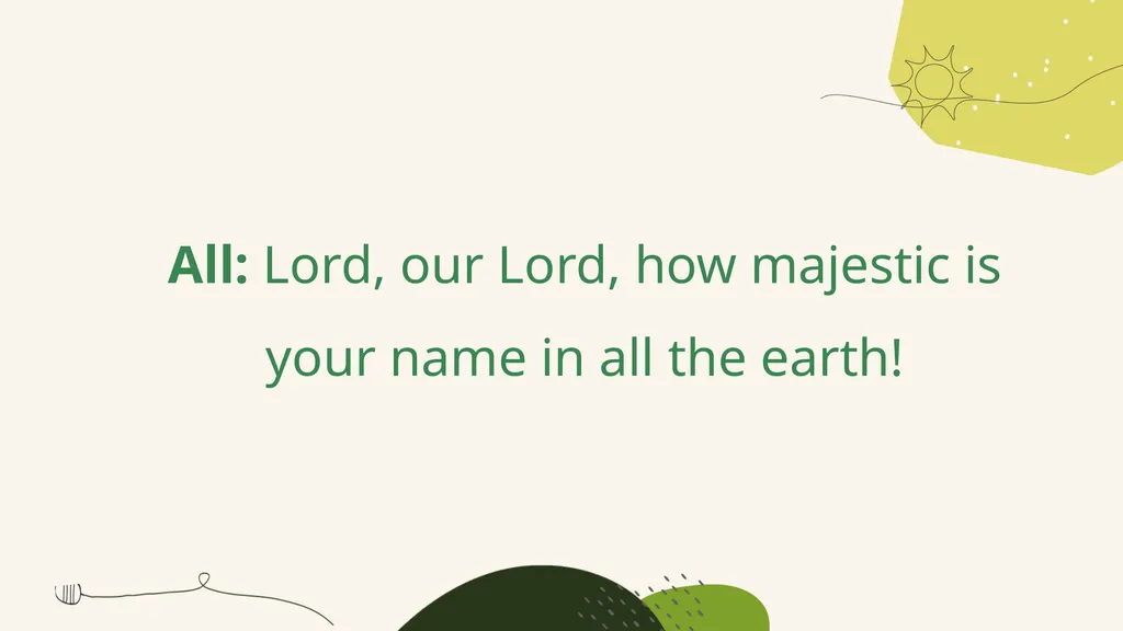 A Prayer for Spring A responsive prayer based on - slide 8 of 24