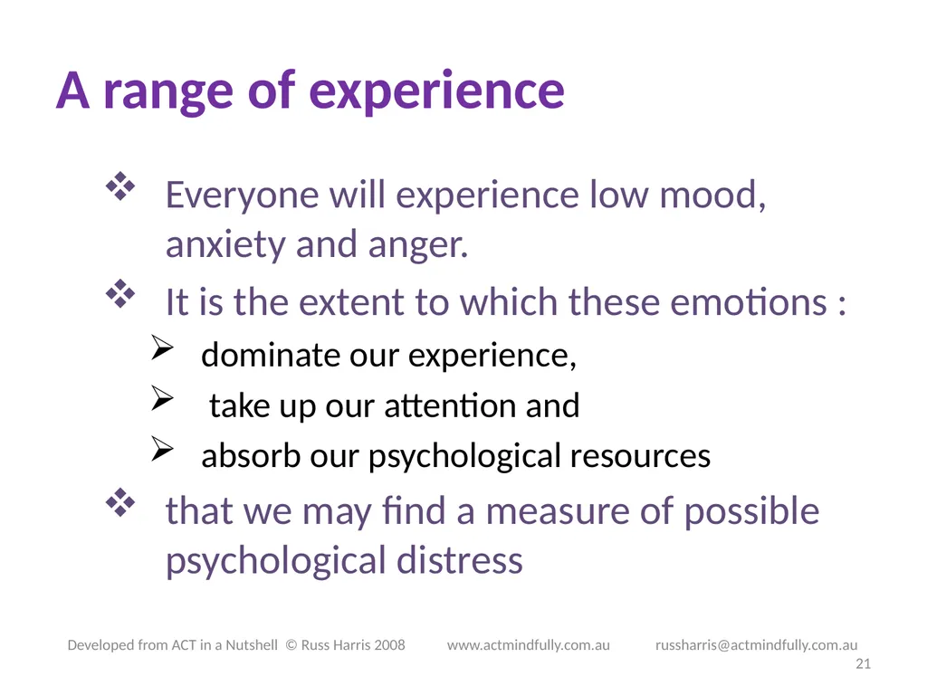 Workshop June 22, 2014 The ACT of Self - slide 21 of 90