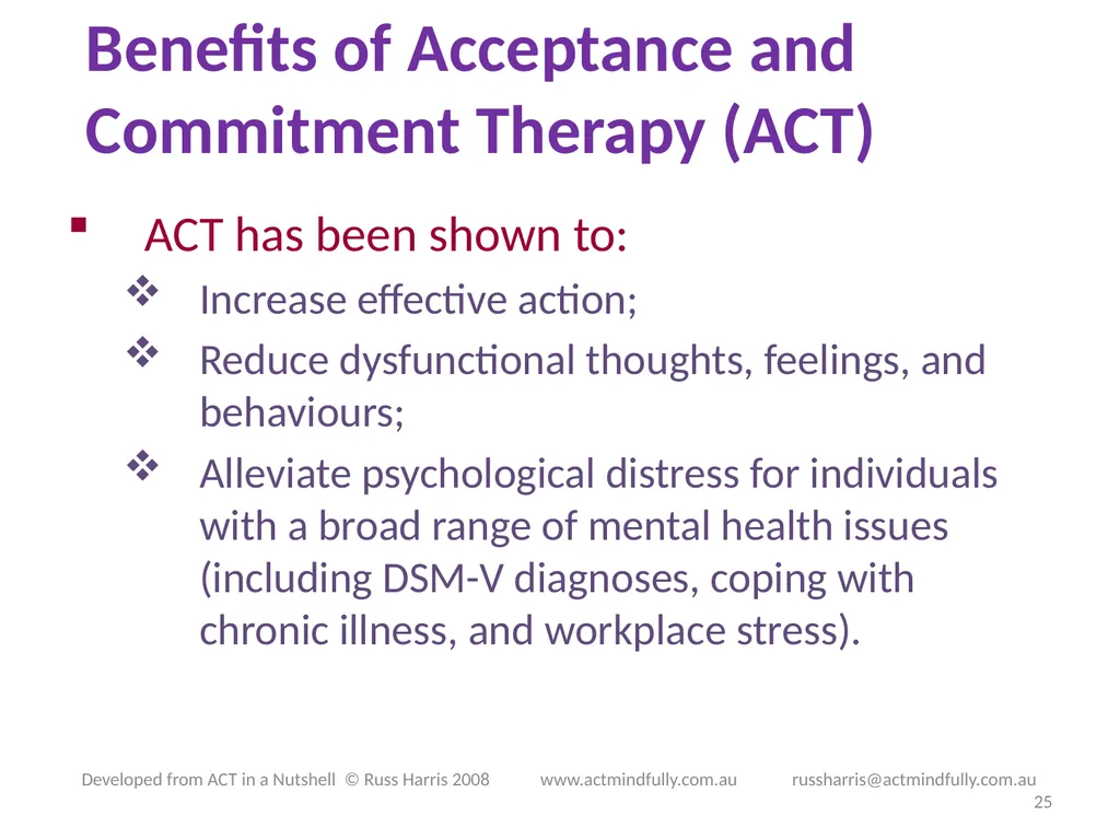 Workshop June 22, 2014 The ACT of Self - slide 25 of 90