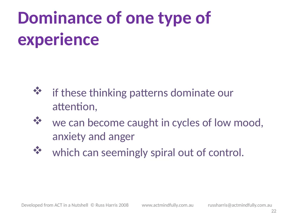 Workshop June 22, 2014 The ACT of Self - slide 22 of 90