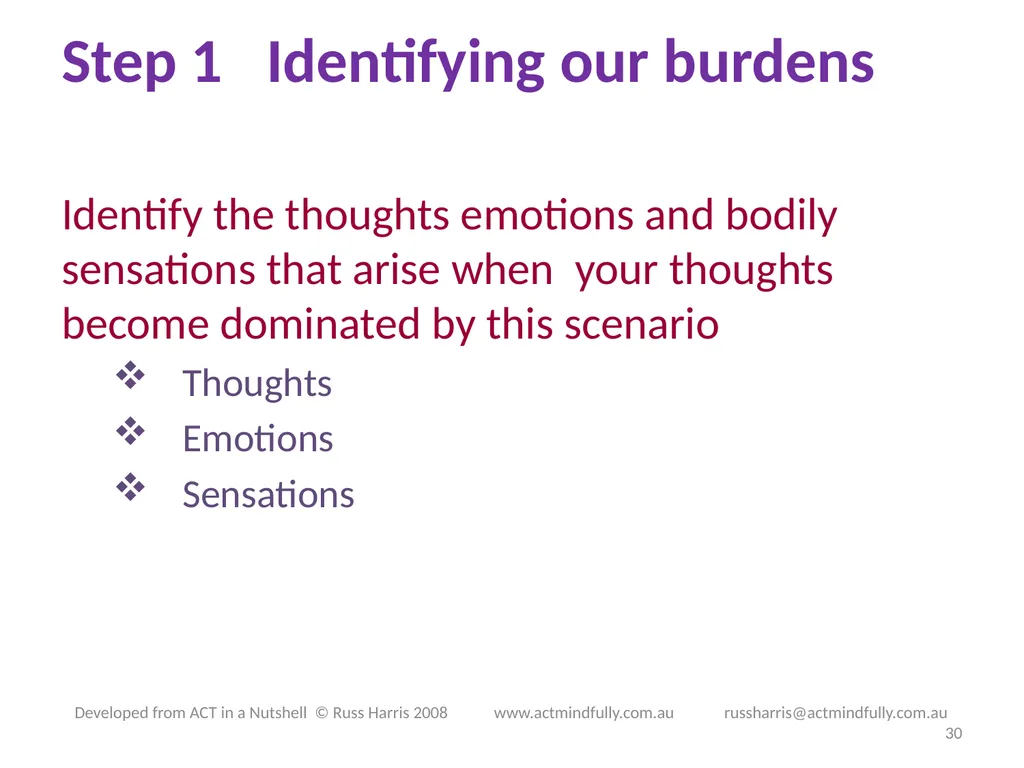 Workshop June 22, 2014 The ACT of Self - slide 30 of 90