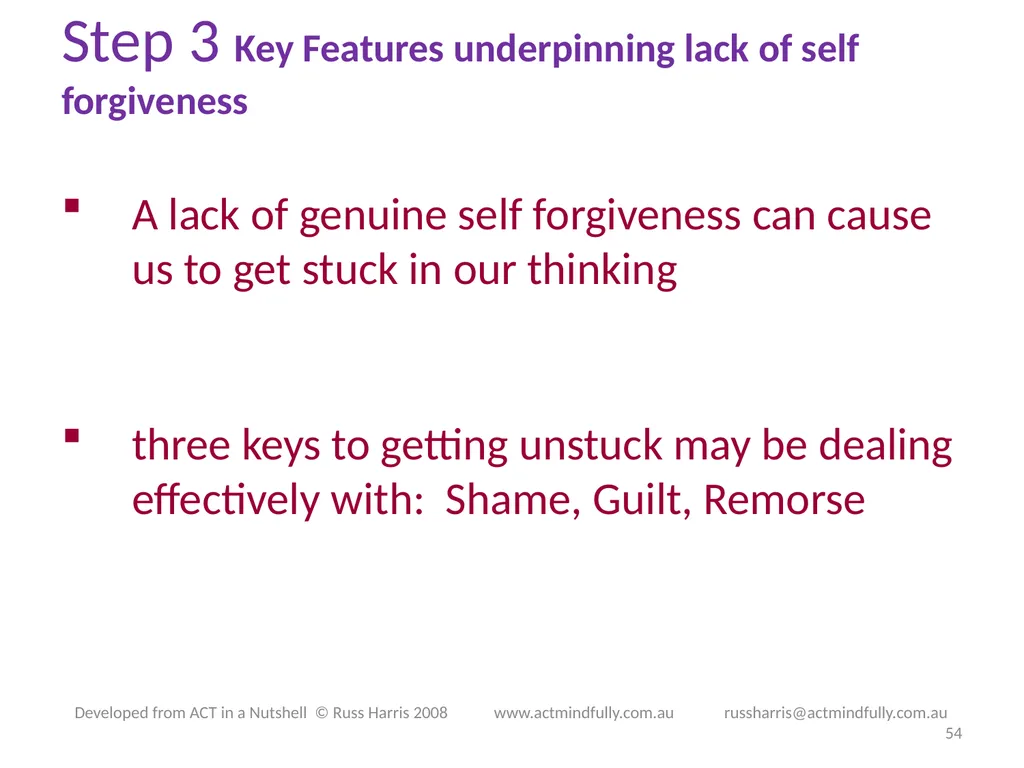 Workshop June 22, 2014 The ACT of Self - slide 54 of 90