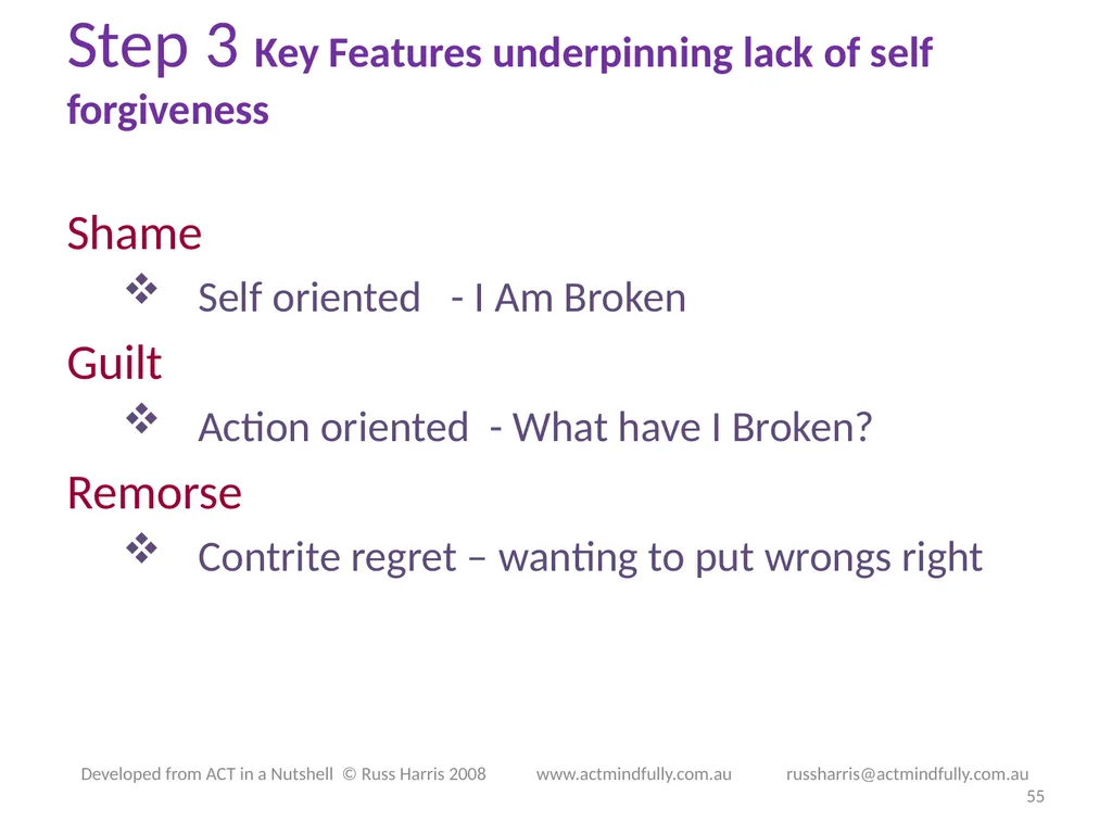 Workshop June 22, 2014 The ACT of Self - slide 55 of 90
