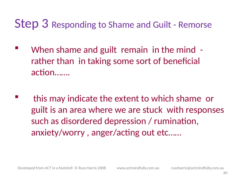 Workshop June 22, 2014 The ACT of Self - slide 60 of 90