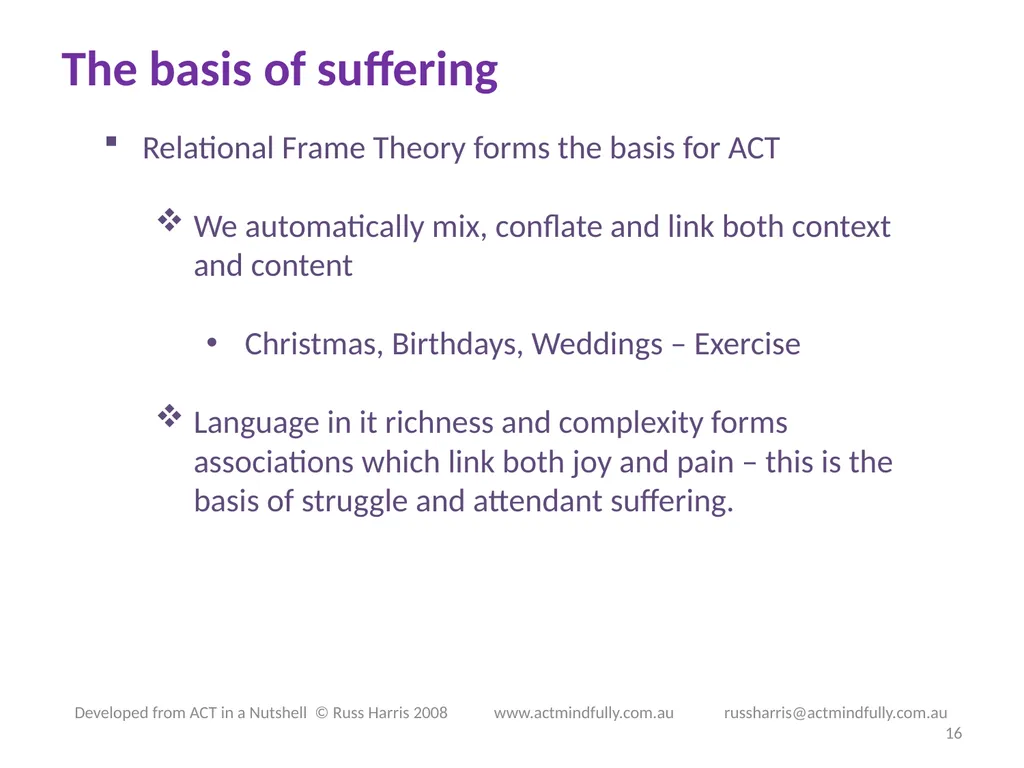 Workshop June 22, 2014 The ACT of Self - slide 16 of 90