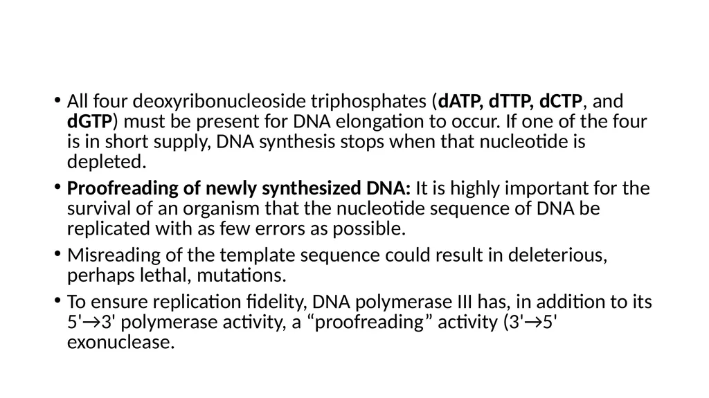 DNA Structure, Replication, and Repair in - slide 44 of 54