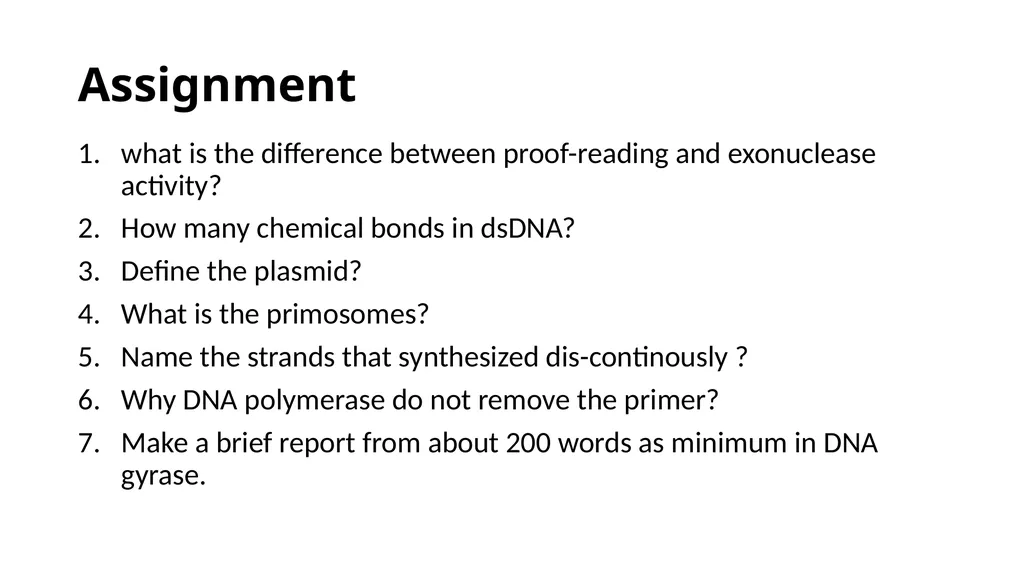DNA Structure, Replication, and Repair in - slide 54 of 54