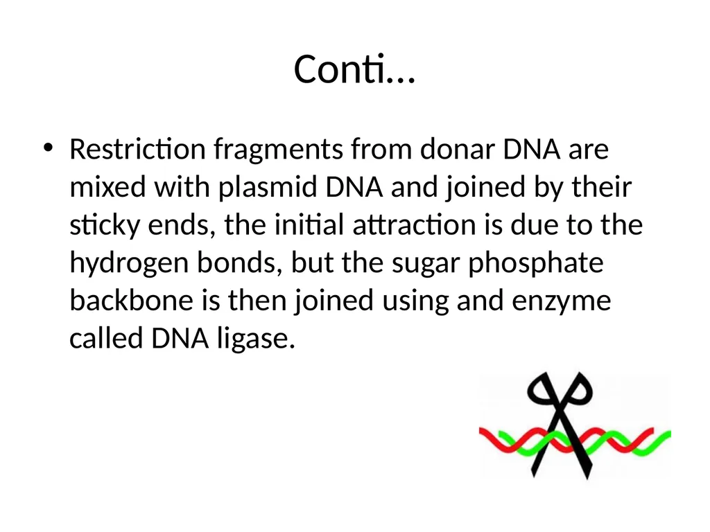 RECOMBINANT DNA Introduction Definition Steps - slide 18 of 26